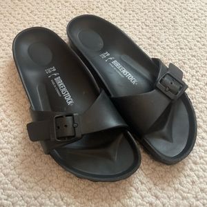 Black rubber Birkenstock One strap size 39